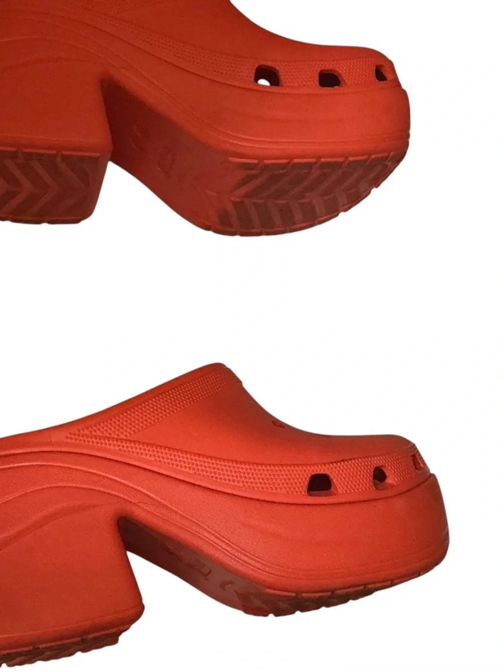 CROCS Bold Red Platform Clogs